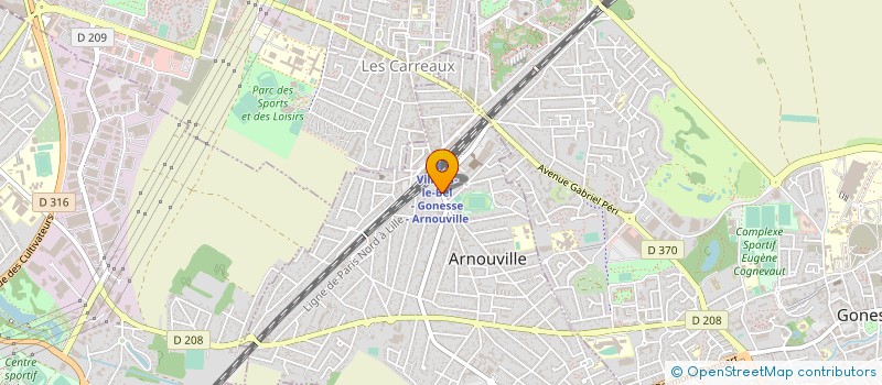 localisation de l'entreprise BATICARL à ARNOUVILLE