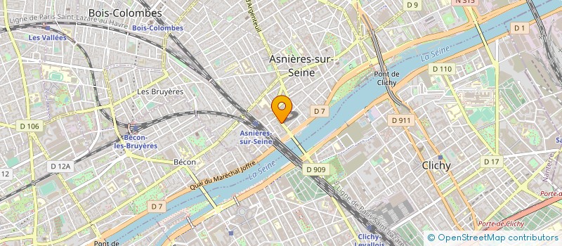 localisation de l'entreprise BATICAROL à ASNIERES-SUR-SEINE