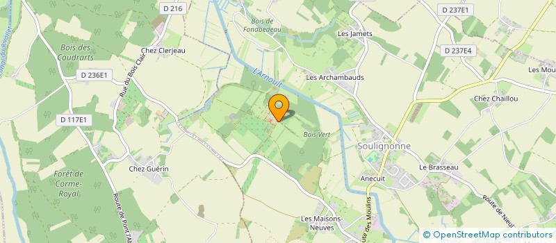 localisation de l'entreprise BATICAT  SOULIGNONNE