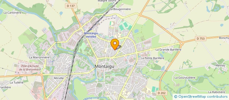 localisation de l'entreprise BATICE à MONTAIGU-VENDEE