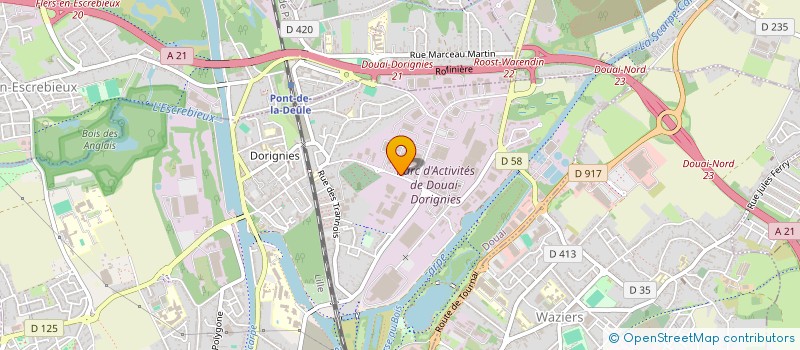 localisation de l'entreprise BATICEM  DOUAI