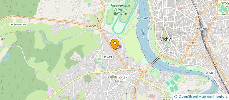 localisation de l'entreprise BATICENTRE à BELLERIVE-SUR-ALLIER