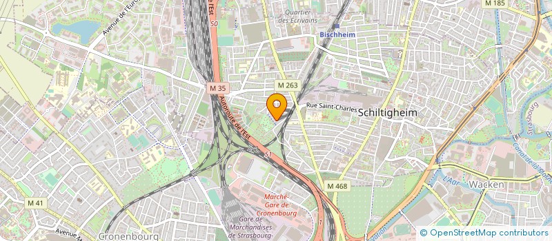 localisation de l'entreprise BATICENTRE 67  SCHILTIGHEIM