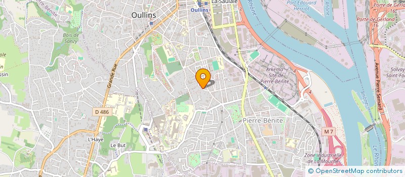 localisation de l'entreprise BATICHECK EXPERTISES à OULLINS-PIERRE-BENITE
