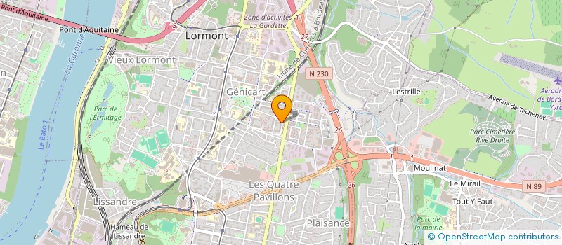 localisation de l'entreprise BATICHIC ENTREPRISE GENERALE DU BATIMENT  LORMONT