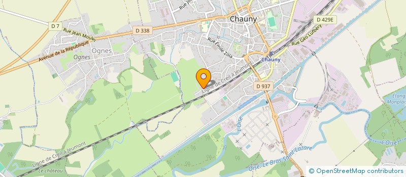 localisation de l'entreprise BATICIS SAS  CHAUNY