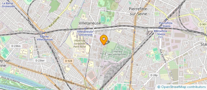 localisation de l'entreprise BATICLAIRE à VILLETANEUSE