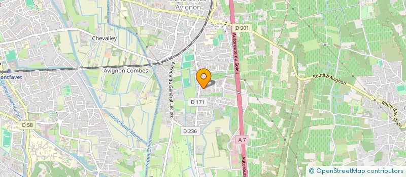 localisation de l'entreprise BATICLASSE 84  MORIERES-LES-AVIGNON