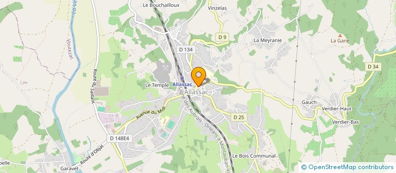 localisation de l'entreprise BATICLE  ALLASSAC
