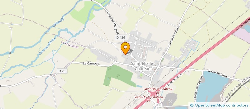 localisation de l'entreprise BATICO  LE FOUSSERET