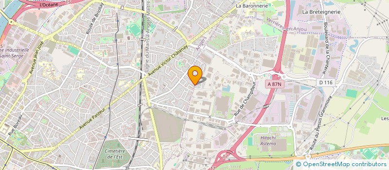 localisation de l'entreprise BATICOLOR  ANGERS