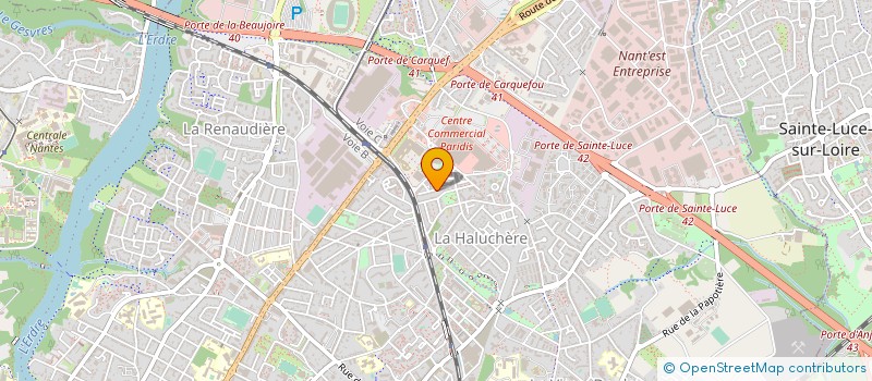 localisation de l'entreprise BATICOM à NANTES