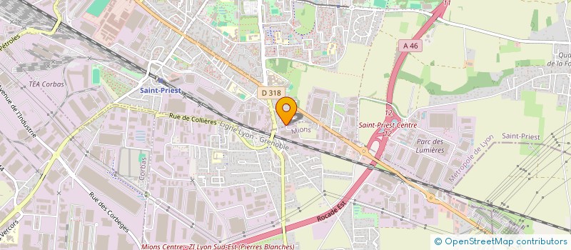 localisation de l'entreprise BATICOM  SAINT-PRIEST