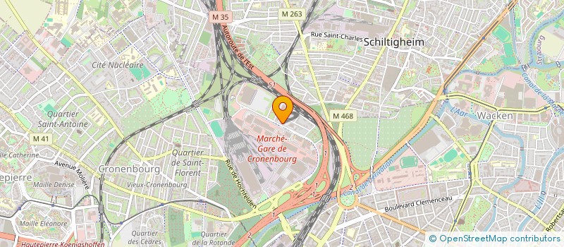 localisation de l'entreprise BATICOM SARL à STRASBOURG
