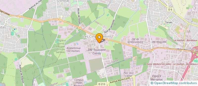 localisation de l'entreprise BATICOMM  LE HAILLAN