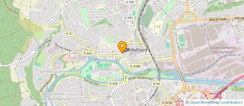 localisation de l'entreprise BATICONCEPT 25  MONTBELIARD