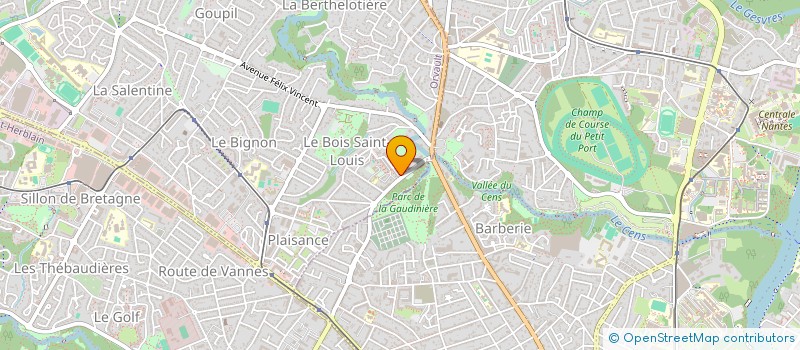 localisation de l'entreprise BATICONCEPT à ORVAULT