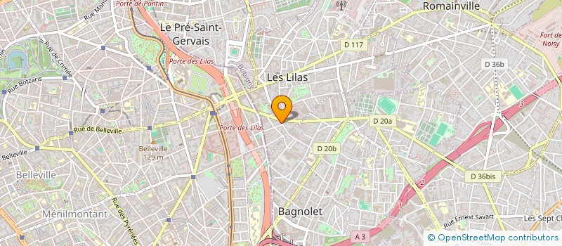 localisation de l'entreprise BATICONCEPT à LES LILAS