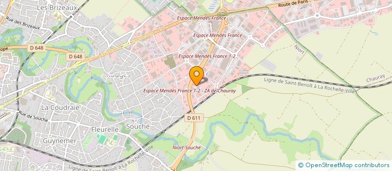 localisation de l'entreprise BATICONCEPT CONSTRUCTION à NIORT