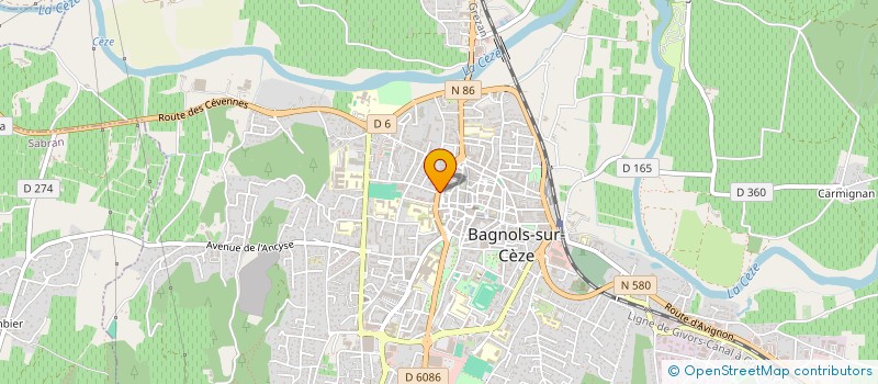 localisation de l'entreprise BATICONCEPT PROVENCE à BAGNOLS-SUR-CEZE