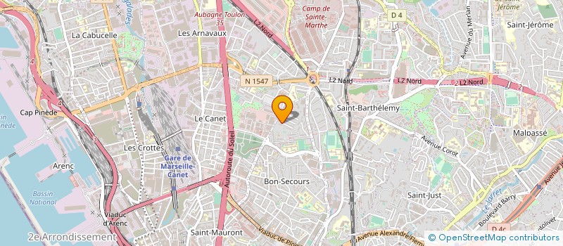 localisation de l'entreprise BATICONCEPTS à MARSEILLE