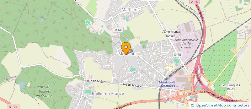 localisation de l'entreprise BATICONFORT à MAFFLIERS