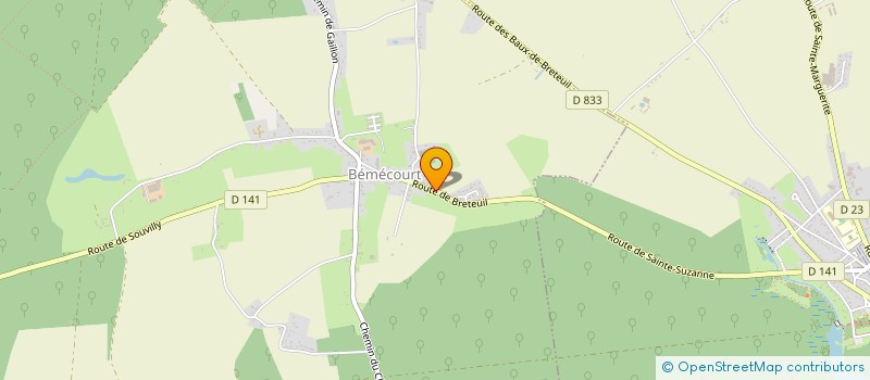 localisation de l'entreprise BATICONFORT  BEMECOURT