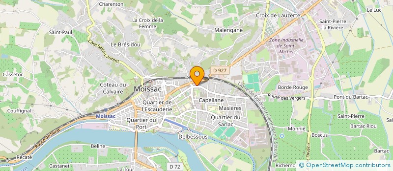 localisation de l'entreprise BATICONFORT 82 à MOISSAC