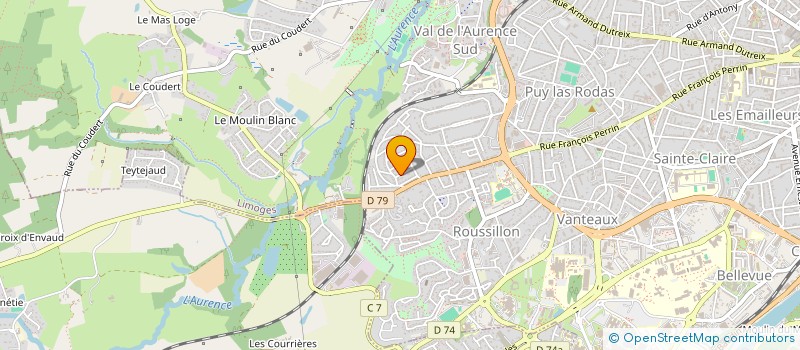 localisation de l'entreprise BATICONSEIL à LIMOGES