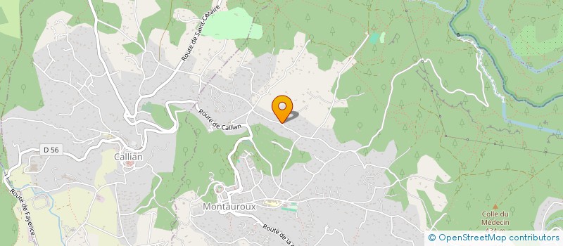 localisation de l'entreprise BATICONSULT à MONTAUROUX