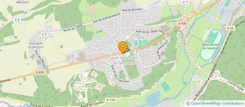 localisation de l'entreprise BATICONTROL à SAINT-SEBASTIEN-DE-MORSENT