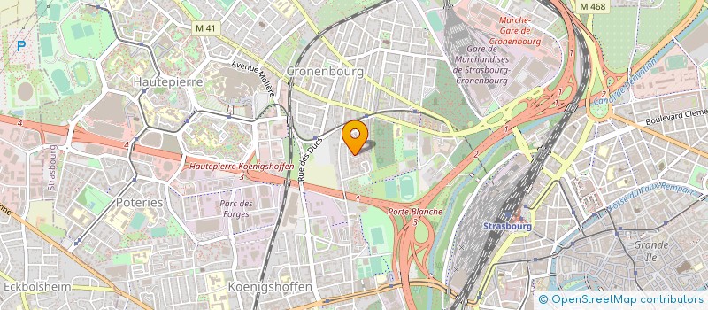 localisation de l'entreprise BATICOOL à STRASBOURG