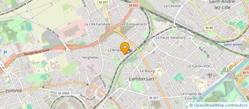 localisation de l'entreprise BATICOT à LAMBERSART