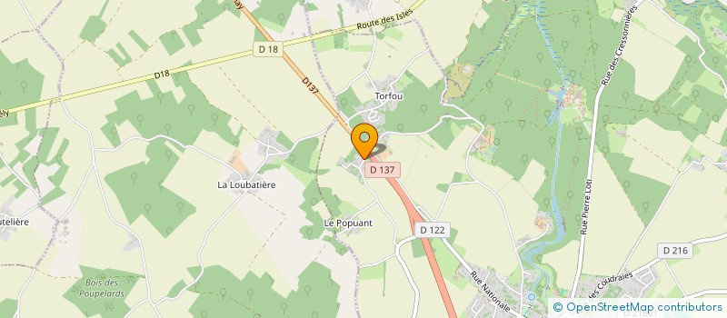 localisation de l'entreprise BATICOTE  SAINT-PORCHAIRE