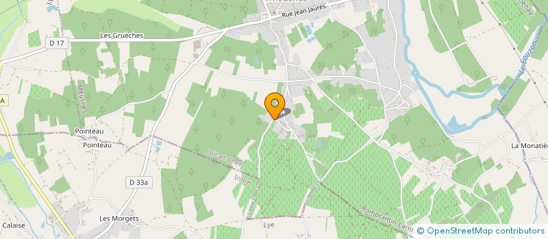 localisation de l'entreprise BATICREA 41  MEUSNES