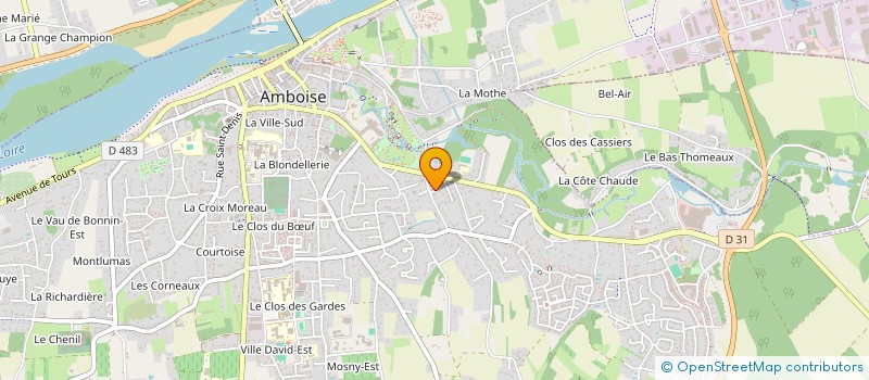 localisation de l'entreprise BATICREA  AMBOISE