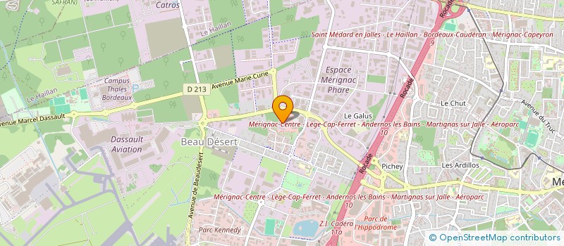 localisation de l'entreprise BATIDAL à MERIGNAC