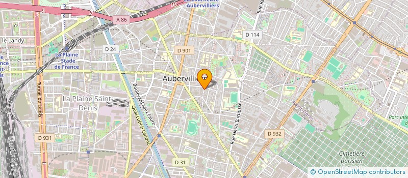 localisation de l'entreprise BATIDECO à AUBERVILLIERS