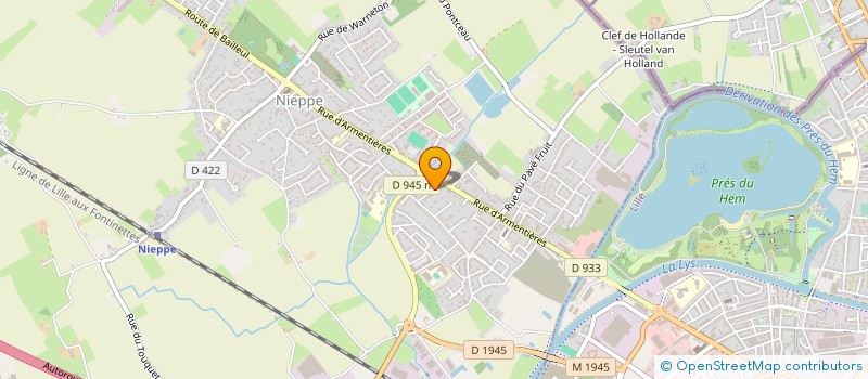 localisation de l'entreprise BATIDECOR à NIEPPE