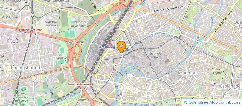 localisation de l'entreprise BATIDEFRANCE à STRASBOURG