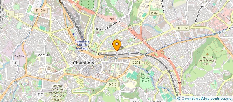 localisation de l'entreprise BATIDEV  CHAMBERY