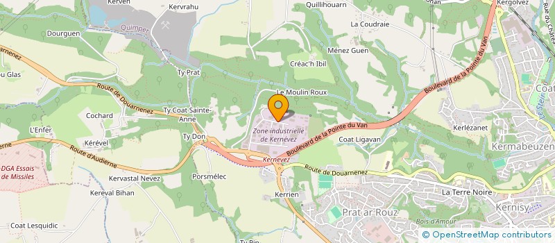 localisation de l'entreprise BATIDIC  QUIMPER