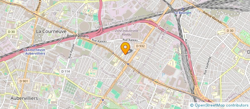 localisation de l'entreprise BATIDIR à LA COURNEUVE