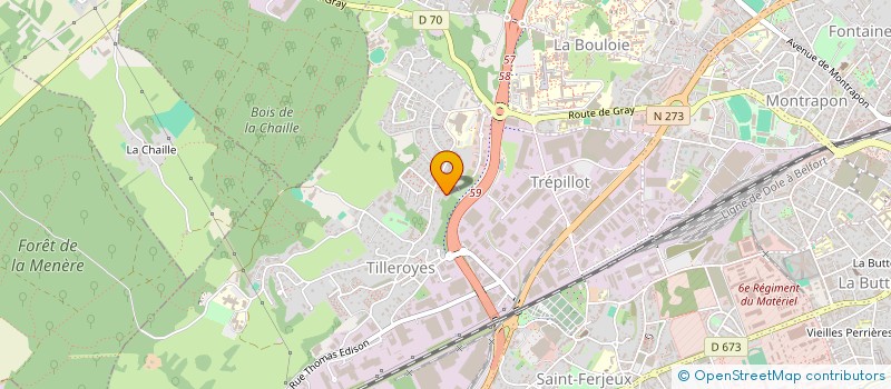 localisation de l'entreprise BATIDOUBS  BESANCON