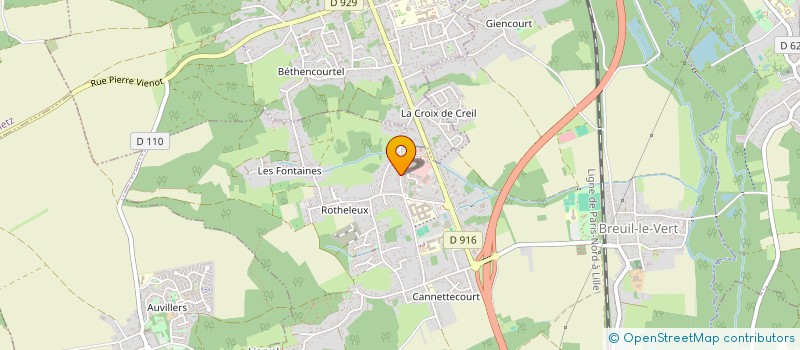 localisation de l'entreprise BATIDUR à BREUIL-LE-VERT