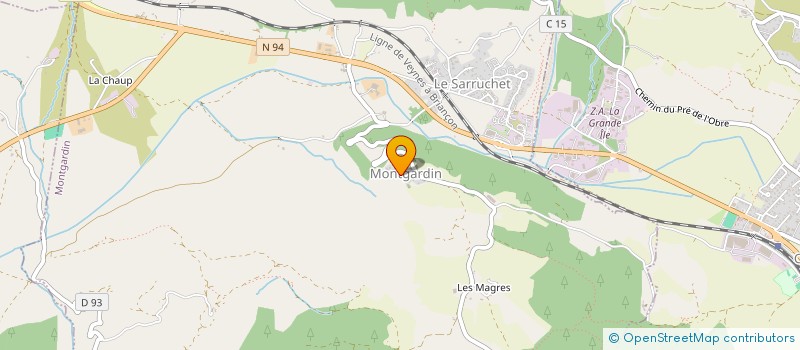 localisation de l'entreprise BATIE BASKET CLUB  LA BATIE NEUVE