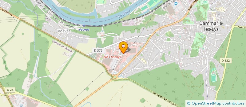 localisation de l'entreprise BATIE COUVERTURE à DAMMARIE-LES-LYS