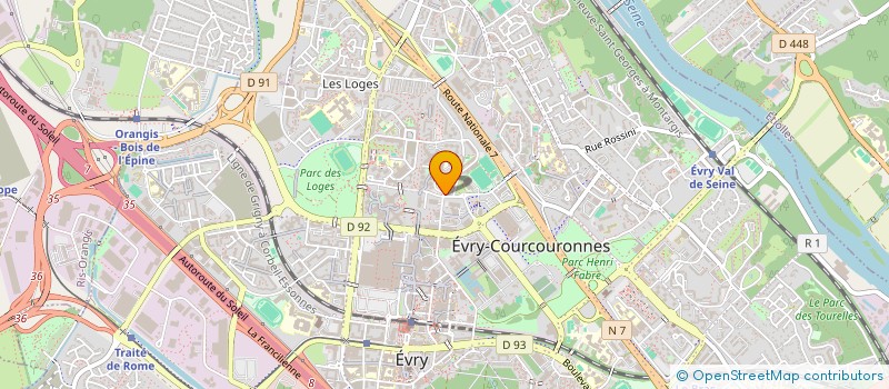 localisation de l'entreprise BATIFFEL  EVRY-COURCOURONNES