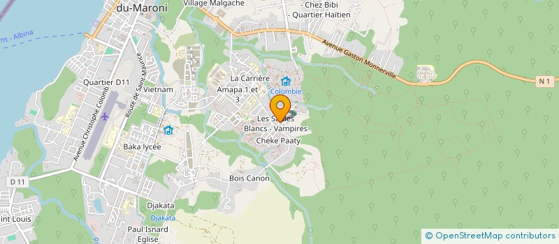 localisation de l'entreprise BATIFLEX à SAINT-LAURENT-DU-MARONI