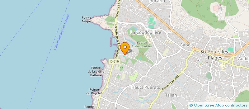 localisation de l'entreprise BATIFLEX à SIX-FOURS-LES-PLAGES